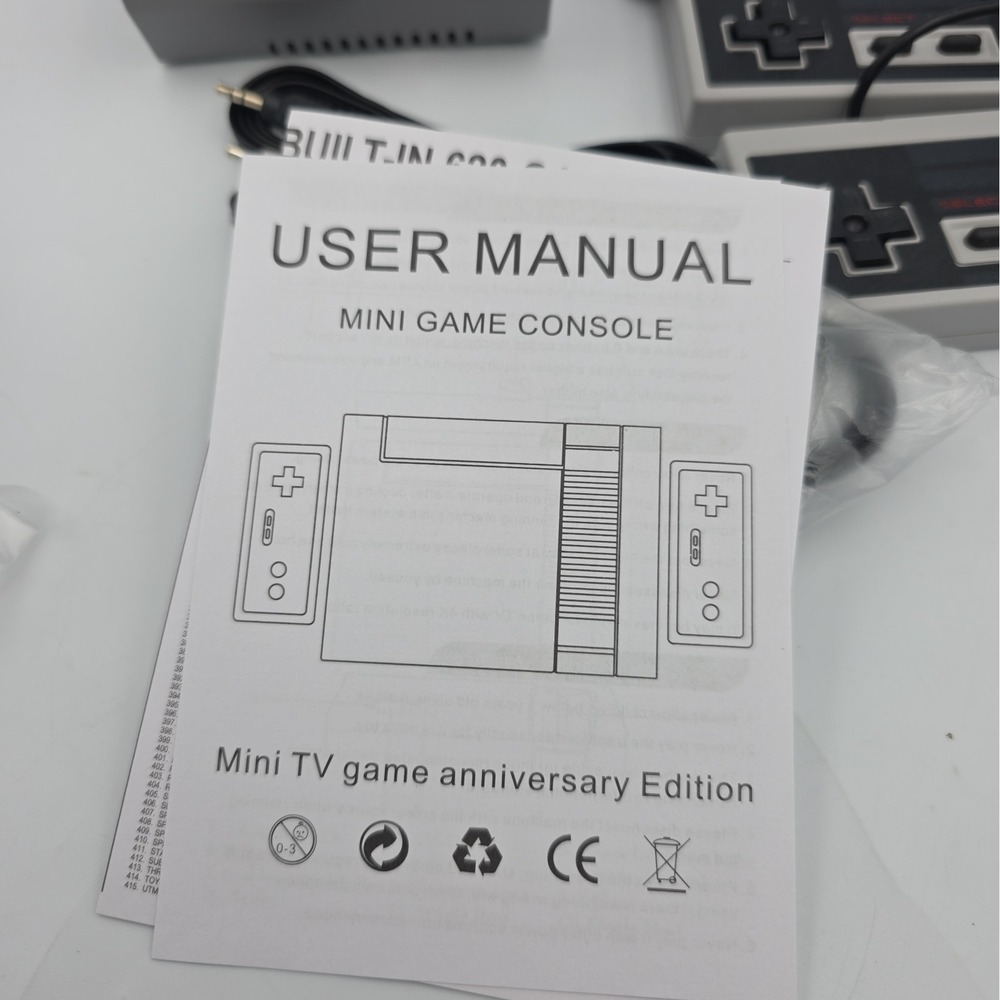 Mini NES Style Retro Game Console Built-In Games 2 Controllers AV Cable - Picture 8 of 10